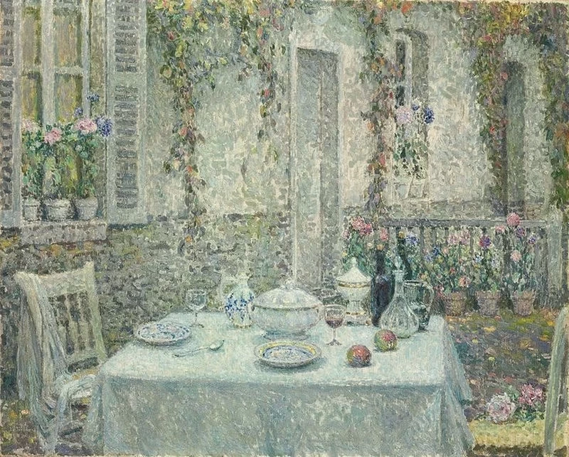 Henri Le Sidaner - Il tavolo bianco